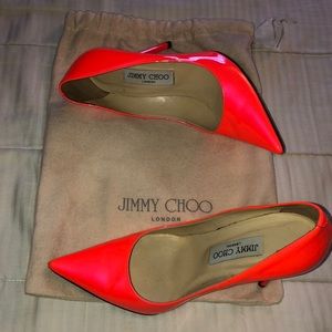 Jimmy Choo Abel Pump In Fire Red*** A MUST BUY!!!
